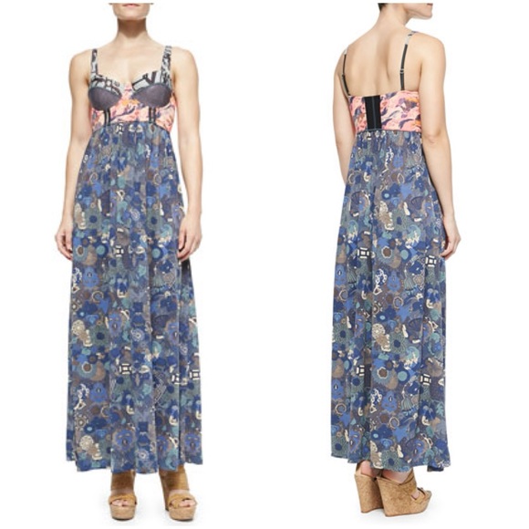 Maaji Dresses & Skirts - EUC Maaji Gallop Bustier Horse Girl Equestrian Country Western Maxi Dress